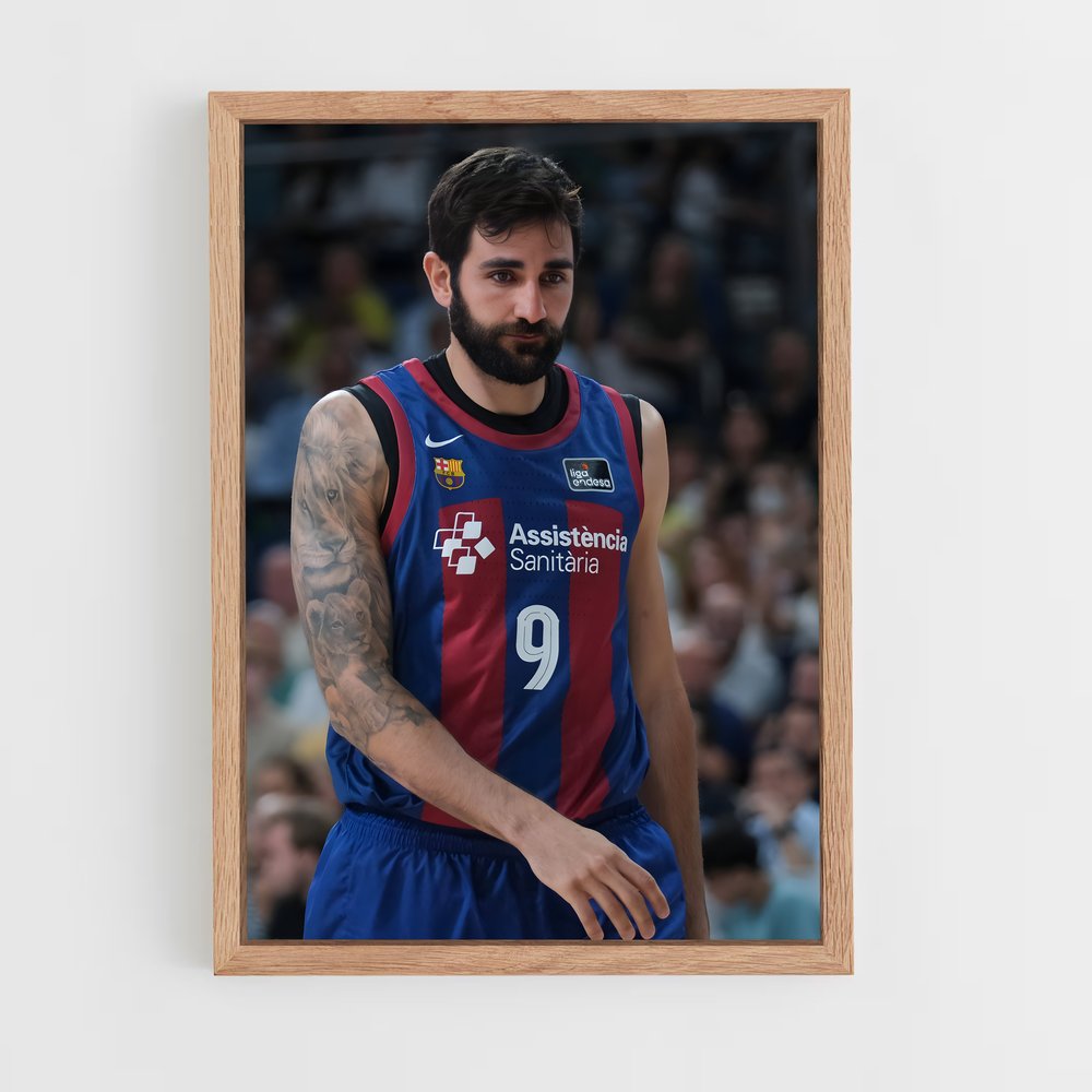 Poster Ricky rubio barbu – affiche Basketball (vue 4)